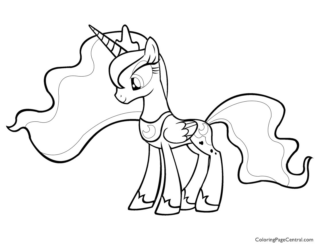 My Little Pony Coloring Pages Princess Luna
 My Little Pony – Princess Luna 01 Coloring Page