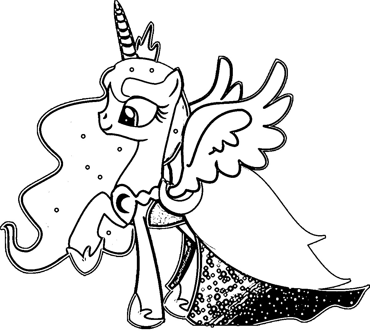 My Little Pony Coloring Pages Princess Luna
 My Little Pony Coloring Pages Princess Luna Filly Free