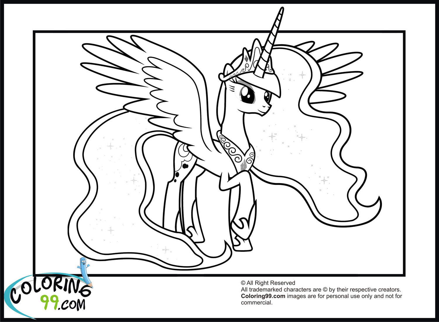 My Little Pony Coloring Pages Princess Luna
 My Little Pony Princess Luna Coloring Pages