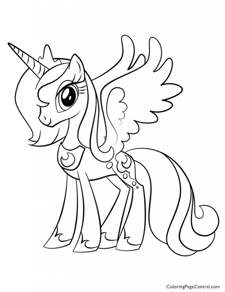 My Little Pony Coloring Pages Princess Luna
 My Little Pony – Princess Luna 02 Coloring Page