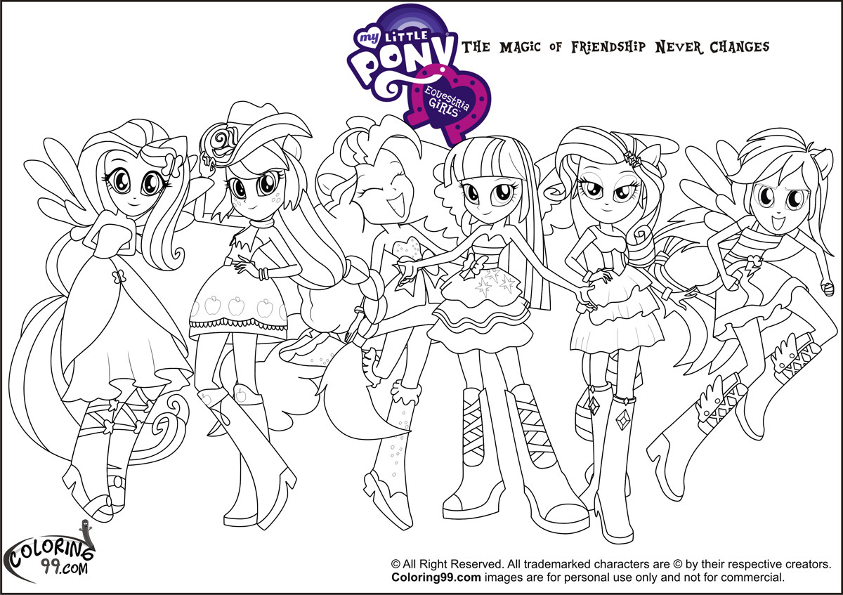 My Little Pony Equestria Girl Coloring Pages
 My Little Pony Equestria Girls Coloring Pages