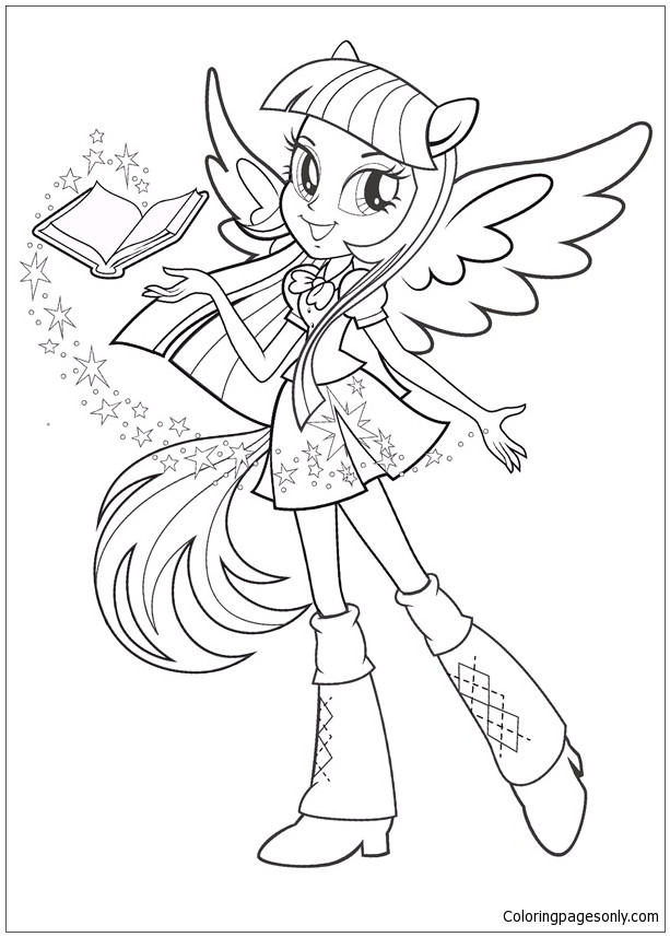 My Little Pony Equestria Girl Coloring Pages
 My Little Pony Equestria Girls Coloring Page Free