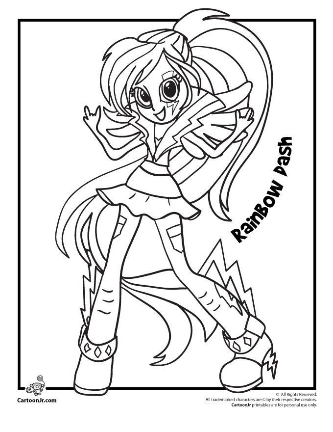 My Little Pony Equestria Girl Coloring Pages
 My Little Pony Coloring Pages Equestria Girls Coloring Home