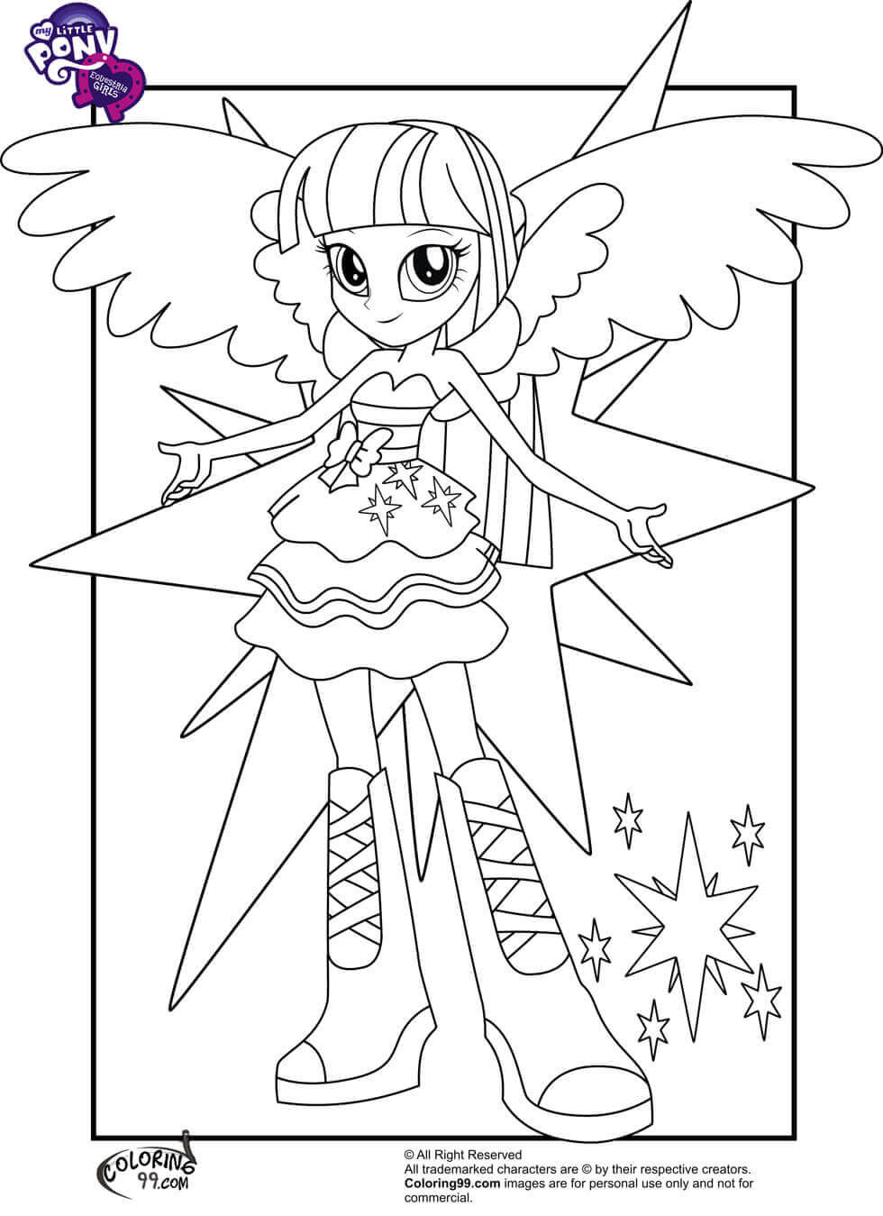 My Little Pony Equestria Girl Coloring Pages
 15 Printable My Little Pony Equestria Girls Coloring Pages