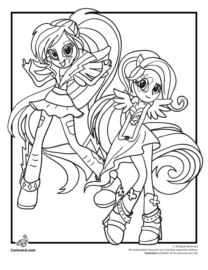 My Little Pony Equestria Girl Coloring Pages
 My Little Pony Coloring Pages Rainbow Dash Equestria Girls