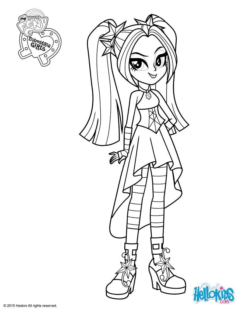 My Little Pony Equestria Girl Coloring Pages
 my little pony equestria girls rainbow rocks coloring