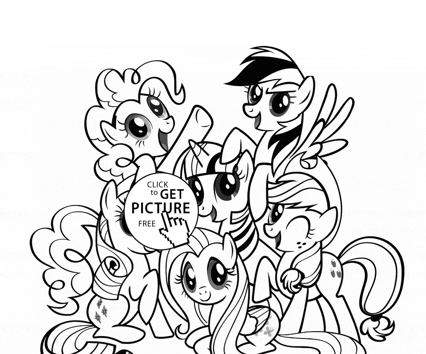 My Little Pony Free Coloring Pages For Girls
 My Little Pony coloring page for kids for girls coloring