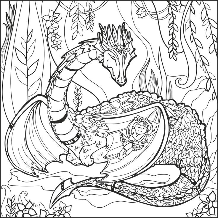 Mythical Creatures Coloring Pages For Adults
 787 best Fantasy Coloring Pages for Adults images on