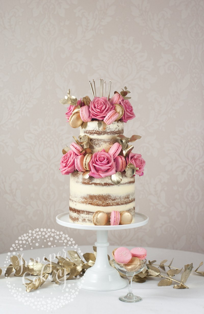 Best ideas about Naked Birthday Cake
. Save or Pin Pink and Gold Macaron Studded Naked Birthday Cake Now.