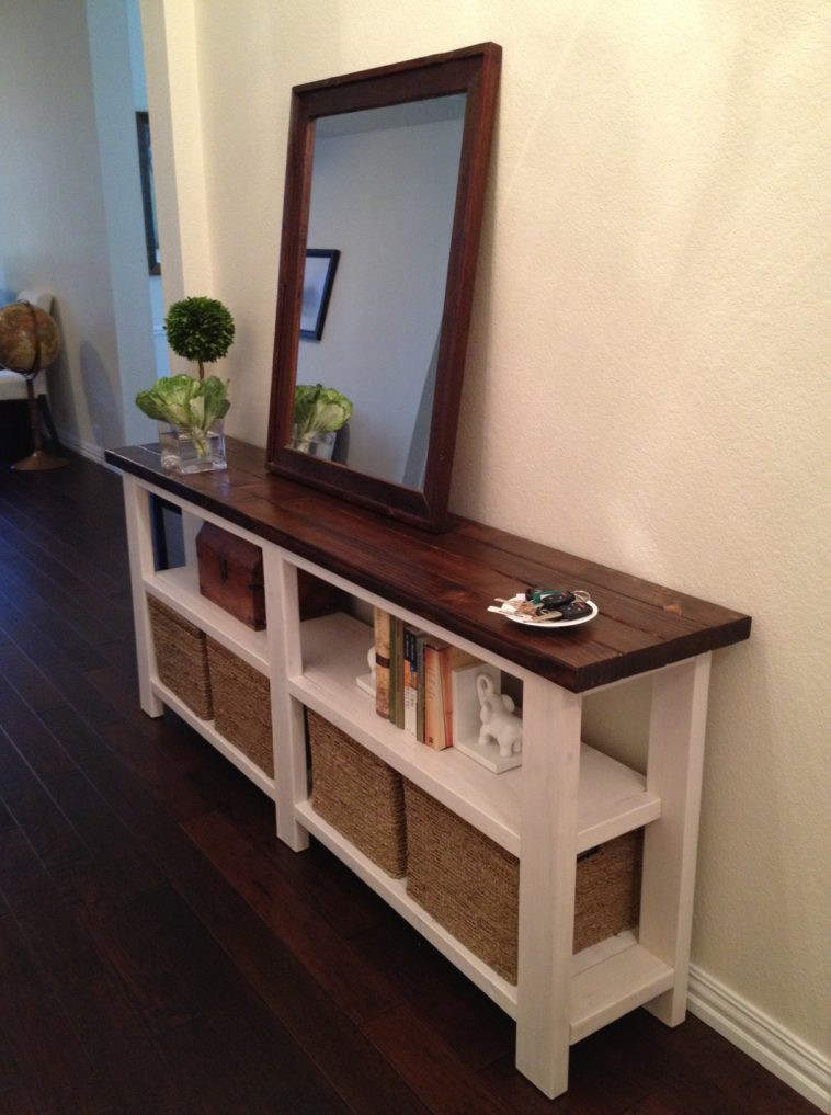 Best ideas about Narrow Entryway Bench
. Save or Pin Furniture White Wooden Narrow Entryway Bench With Shelves Now.