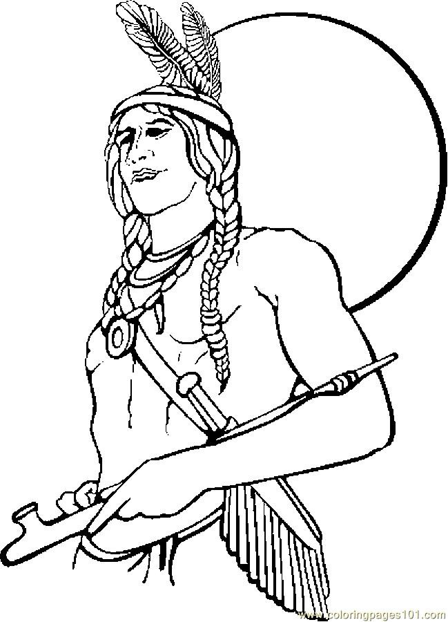 Native American Printable Coloring Pages
 Native American Coloring Pages For Children AZ Coloring