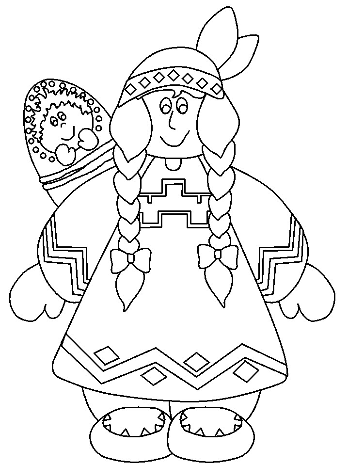 Native American Printable Coloring Pages
 Native American Coloring Pages Best Coloring Pages For Kids