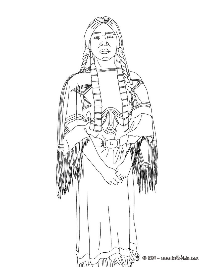 Native American Printable Coloring Pages
 Native American Coloring Pages Bestofcoloring