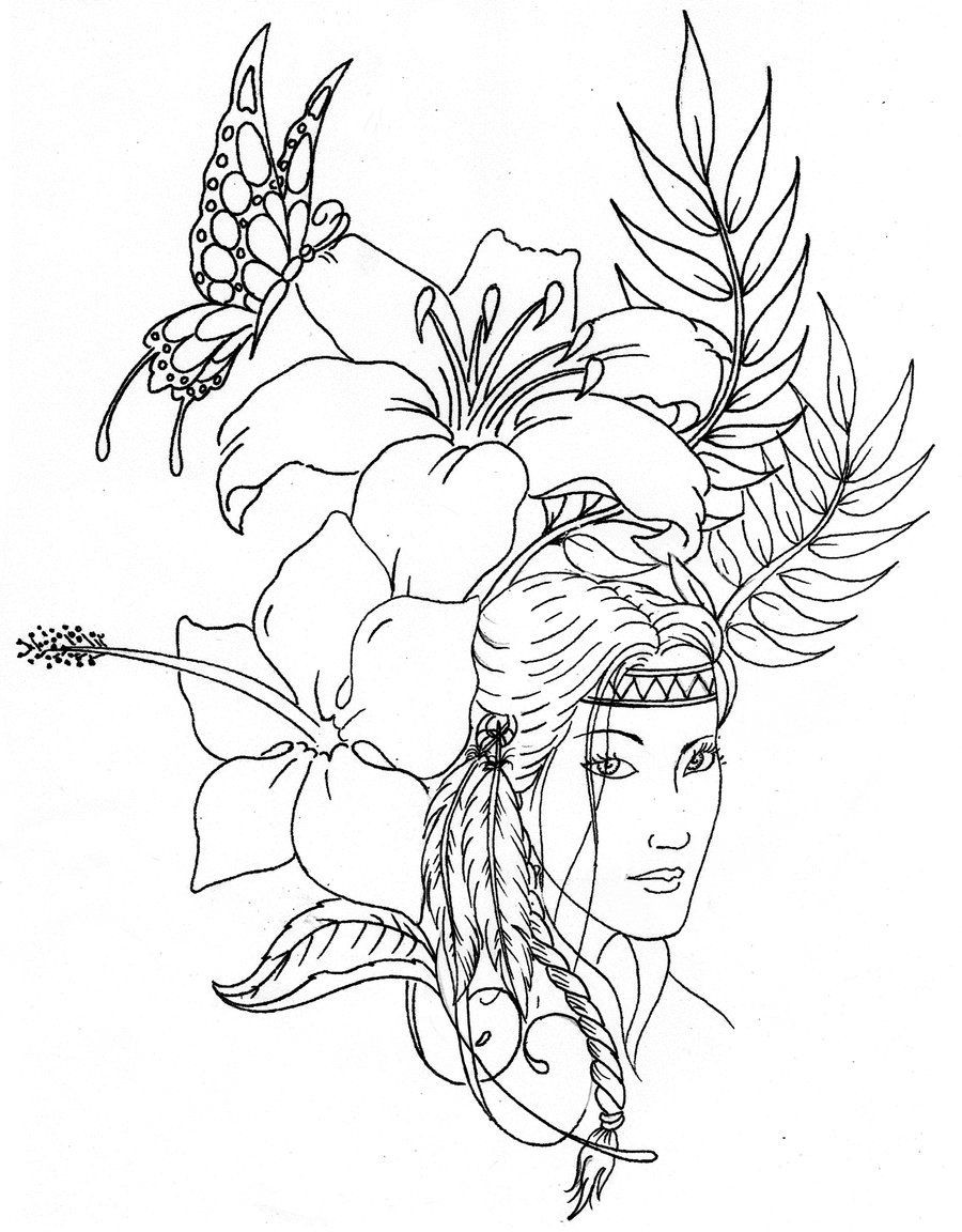 Native American Printable Coloring Pages
 Native American Designs Coloring Pages Printables