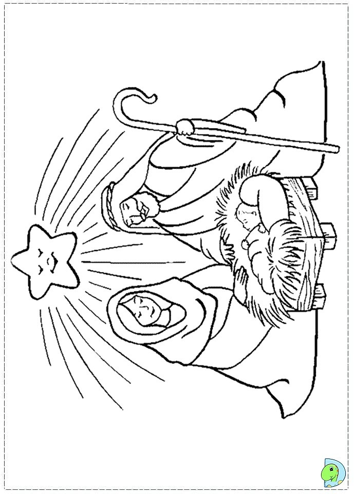 Nativity Coloring Pages For Preschool
 Nativity Coloring With The Stocking Preschool Pages Car