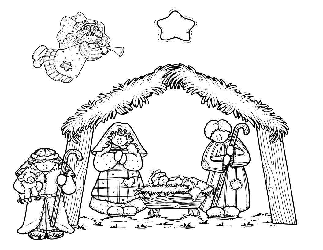 Nativity Coloring Pages For Preschool
 A Mommy Circus Nativity Coloring Page