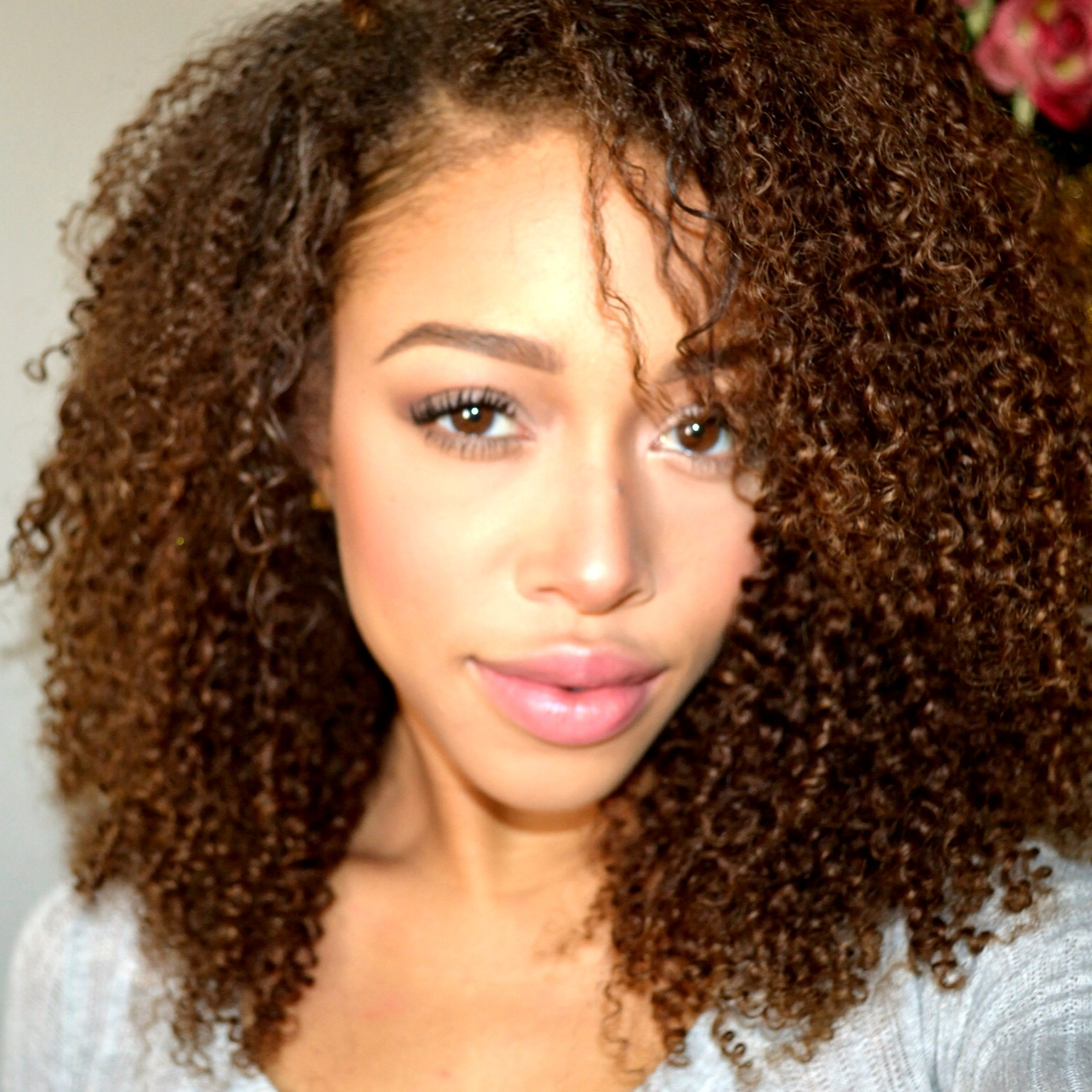 Natural Hairstyles With Extensions
 Virgin Mongolian Kinky Curly Hair