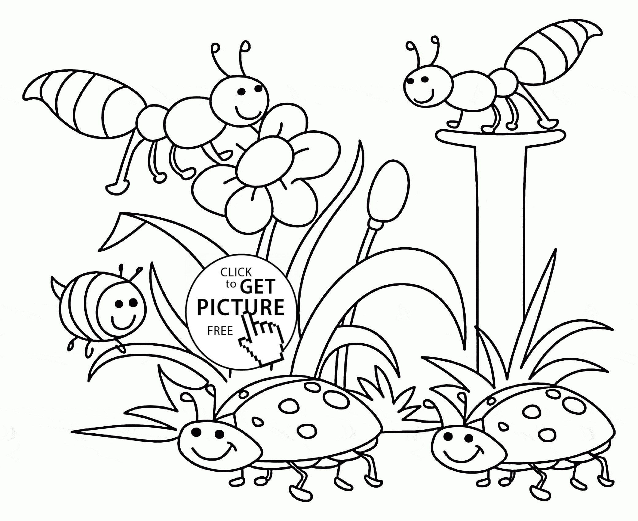 Nature Coloring Pages For Kids
 Spring Nature coloring page for kids seasons coloring