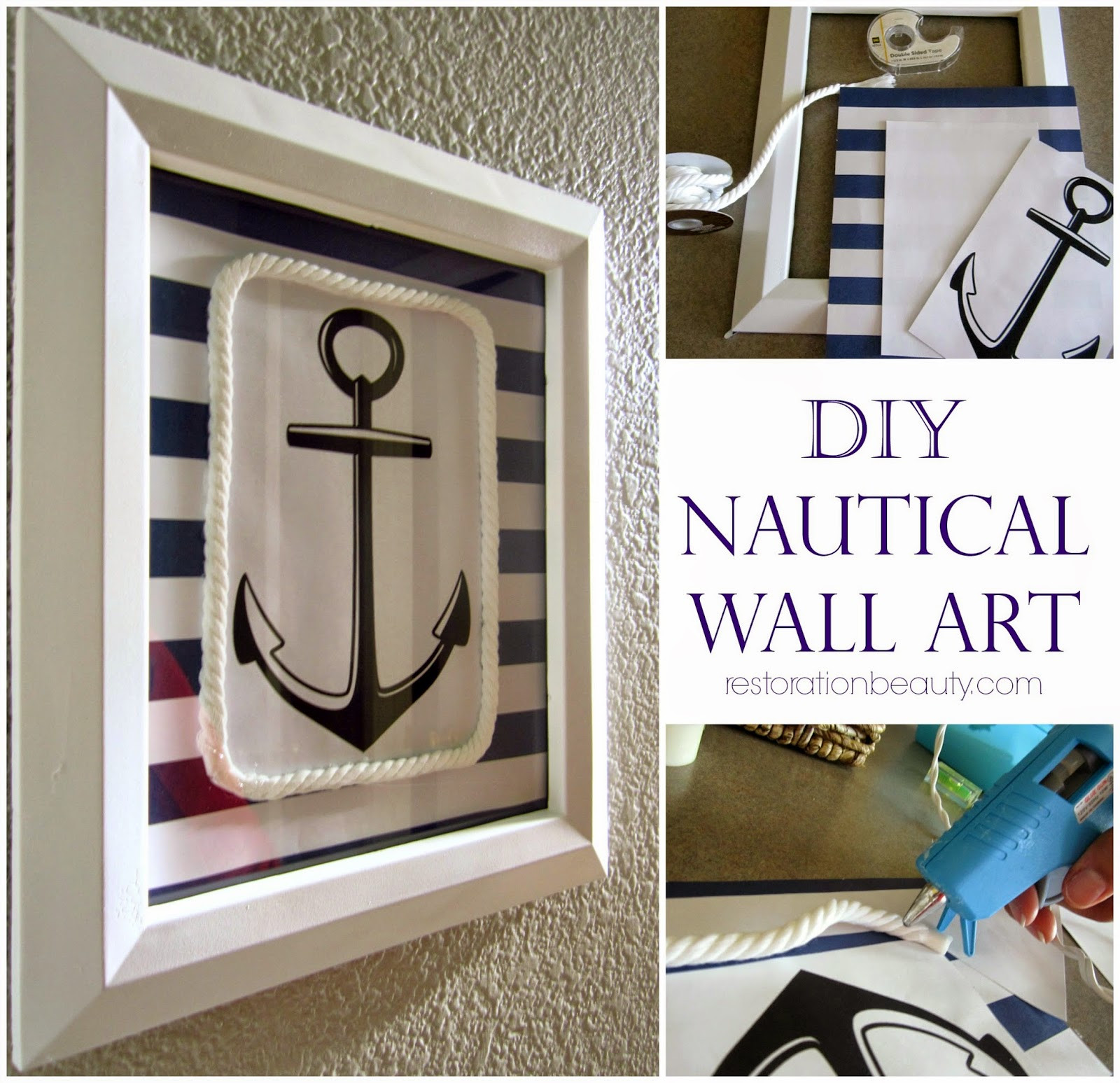 Best ideas about Nautical Wall Art
. Save or Pin Restoration Beauty DIY Nautical Wall Art Now.