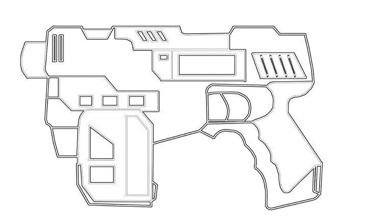 Nerf Guns Coloring Pages
 Nerf Gun Coloring Pages Bestofcoloring