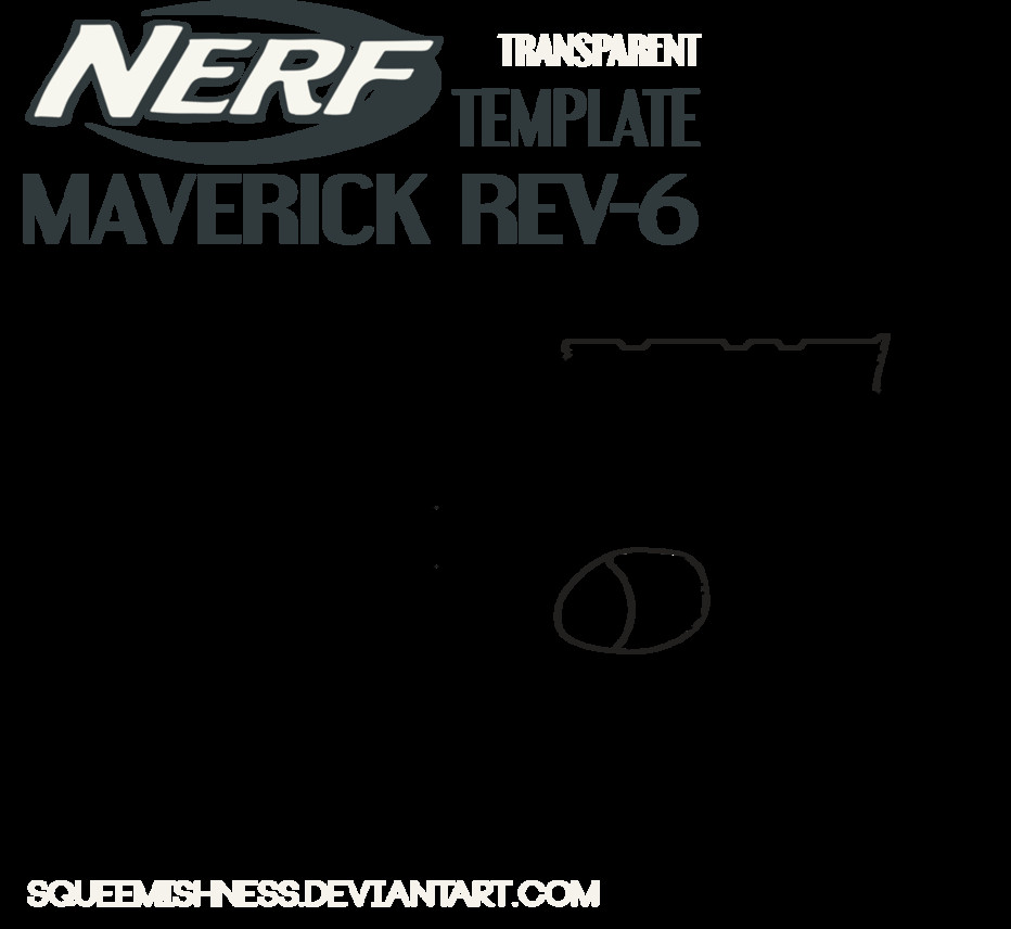 Nerf Guns Coloring Pages
 NERF Maverick Rev 6 by Squeemishness on DeviantArt