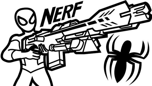 Nerf Guns Coloring Pages
 Wonderful Nerf Gun Coloring Pages for Boys Coloring Pages