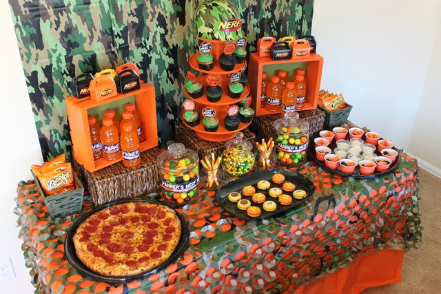 Best ideas about Nerf War Birthday Party
. Save or Pin Giggle Bean Nerf War Party Now.