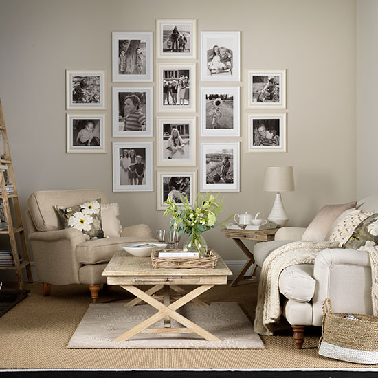 Best ideas about Neutral Living Room
. Save or Pin Neutral living room with photo display Now.