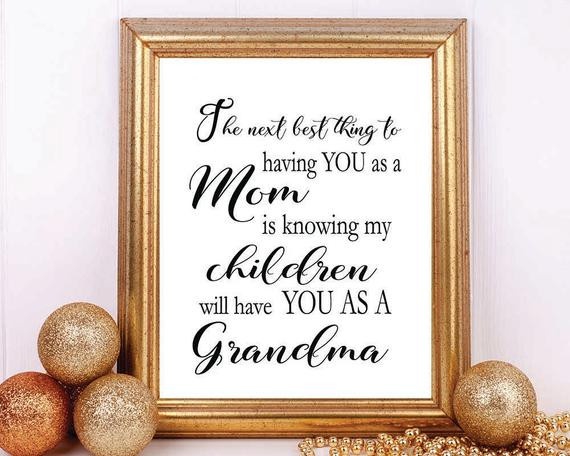 New Grandmother Gift Ideas
 Gift for Grandma Next Best Thing Grandmother Gift Gift for