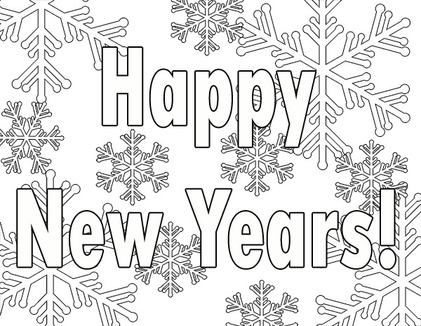 New Year Coloring Pages Free Printables
 Free Printables & Activities for a Family New Years Party