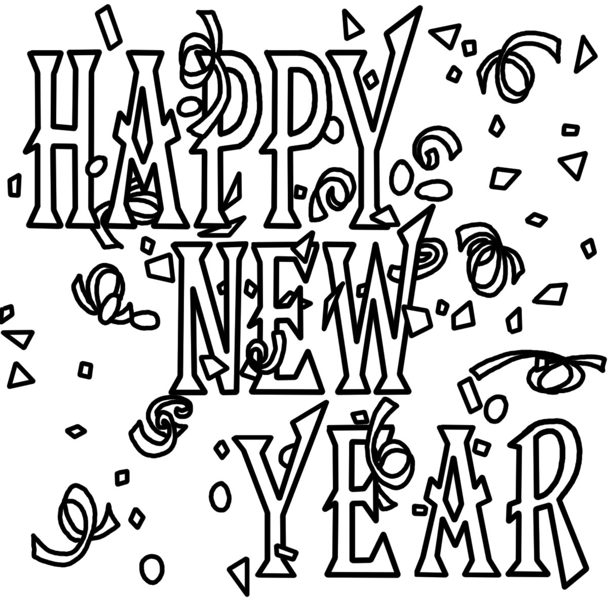 New Year Coloring Pages Free Printables
 Free Printable New Years Coloring Pages For Kids