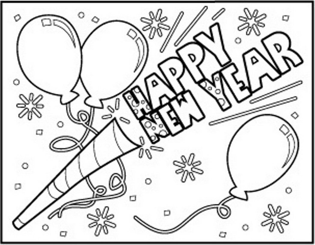 New Year Coloring Pages Free Printables
 Happy New Year Coloring Pages Coloring Home