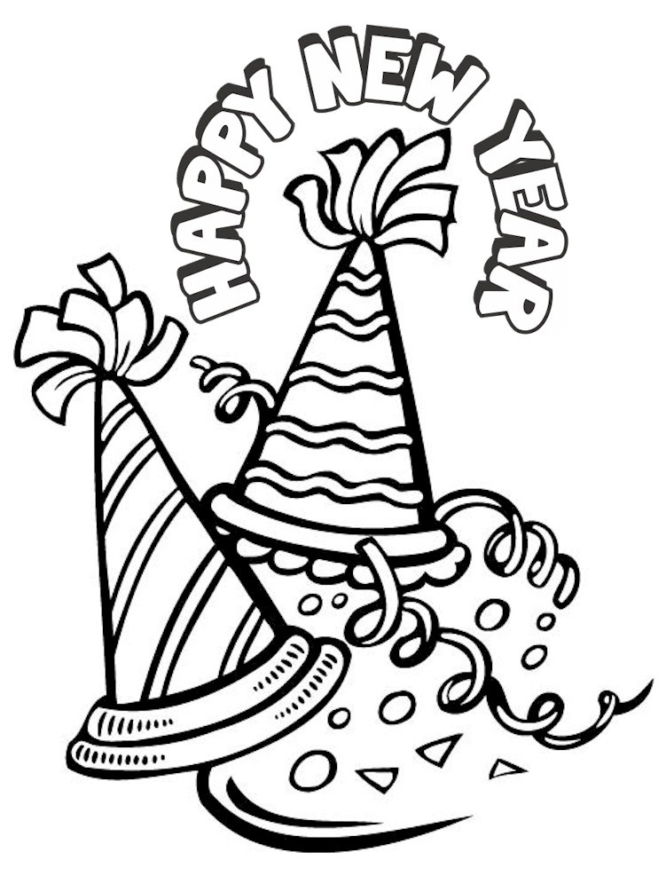 New Year Coloring Pages Free Printables
 Happy New Year Coloring Pages Best Coloring Pages For Kids