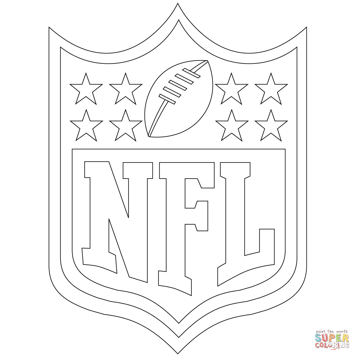 Nfl Logos Coloring Pages
 NFL Logo coloring page