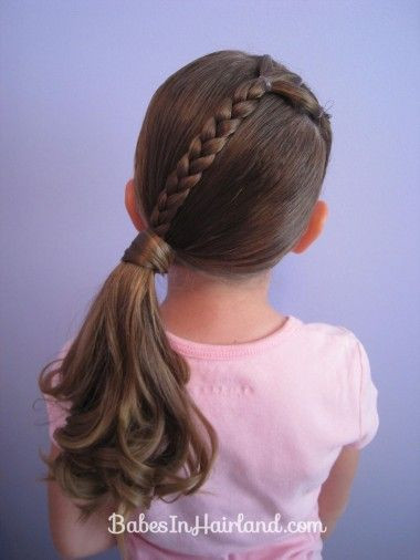 Nice Easy Hairstyles
 Nice and simple braid hairstyle for kids hair braid
