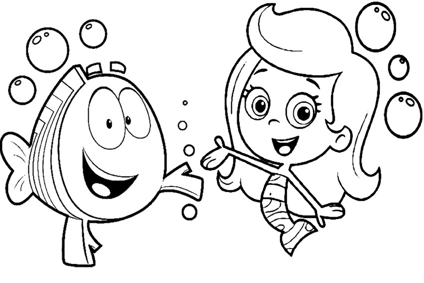 Nick Coloring Pages For Kids
 Bubble Guppies coloring pages overview with great sheets