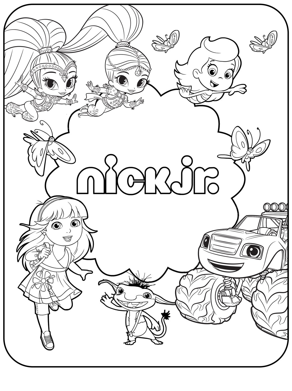 Nick Coloring Pages For Kids
 Nick jr coloring book