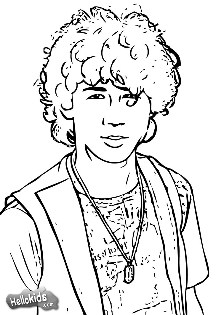Nick Coloring Pages
 Nick jonas coloring pages Hellokids