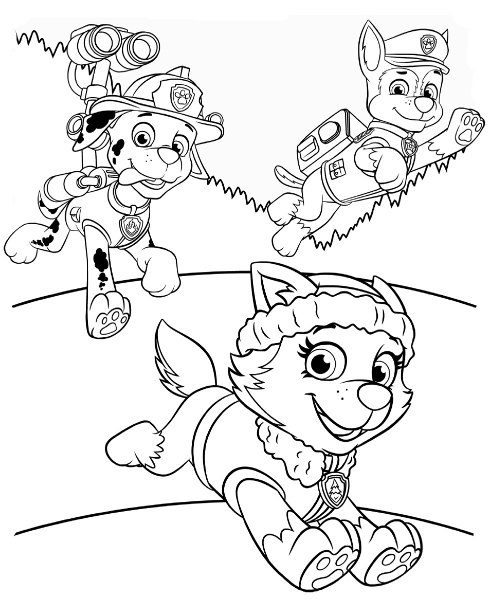 Nickelodeon Coloring Pages
 Free Nick Jr Paw Patrol Coloring Pages