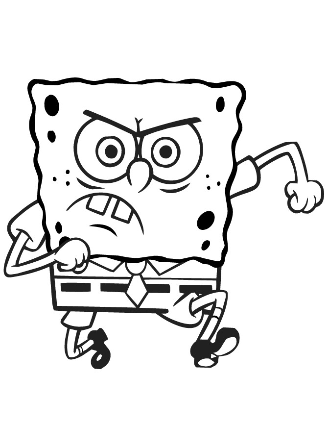 Nickelodeon Coloring Pages
 Nickelodeon Spongebob Coloring Page