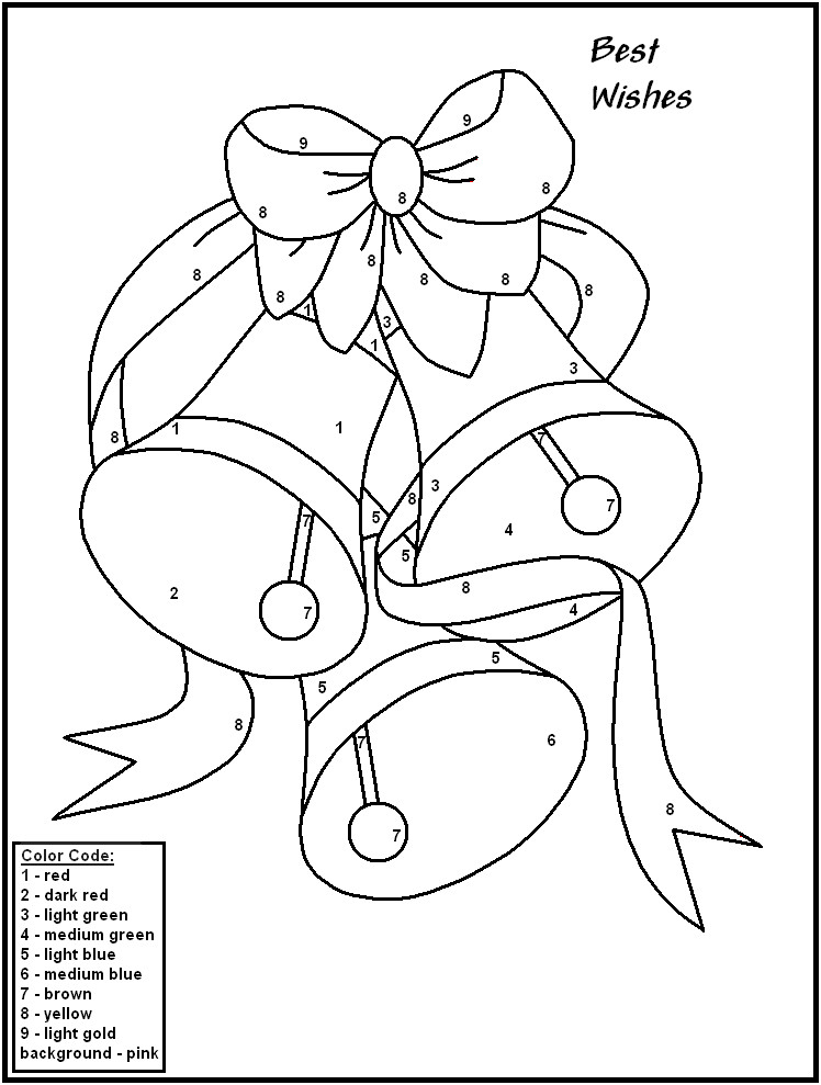 Nicole'S Free Coloring Pages
 38 Color By Number Christmas Pages FREE Printable
