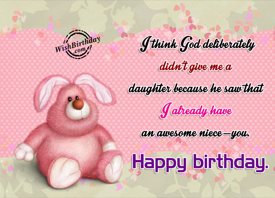 Best ideas about Niece Birthday Wishes
. Save or Pin Birthday Wishes For Niece Birthday Now.