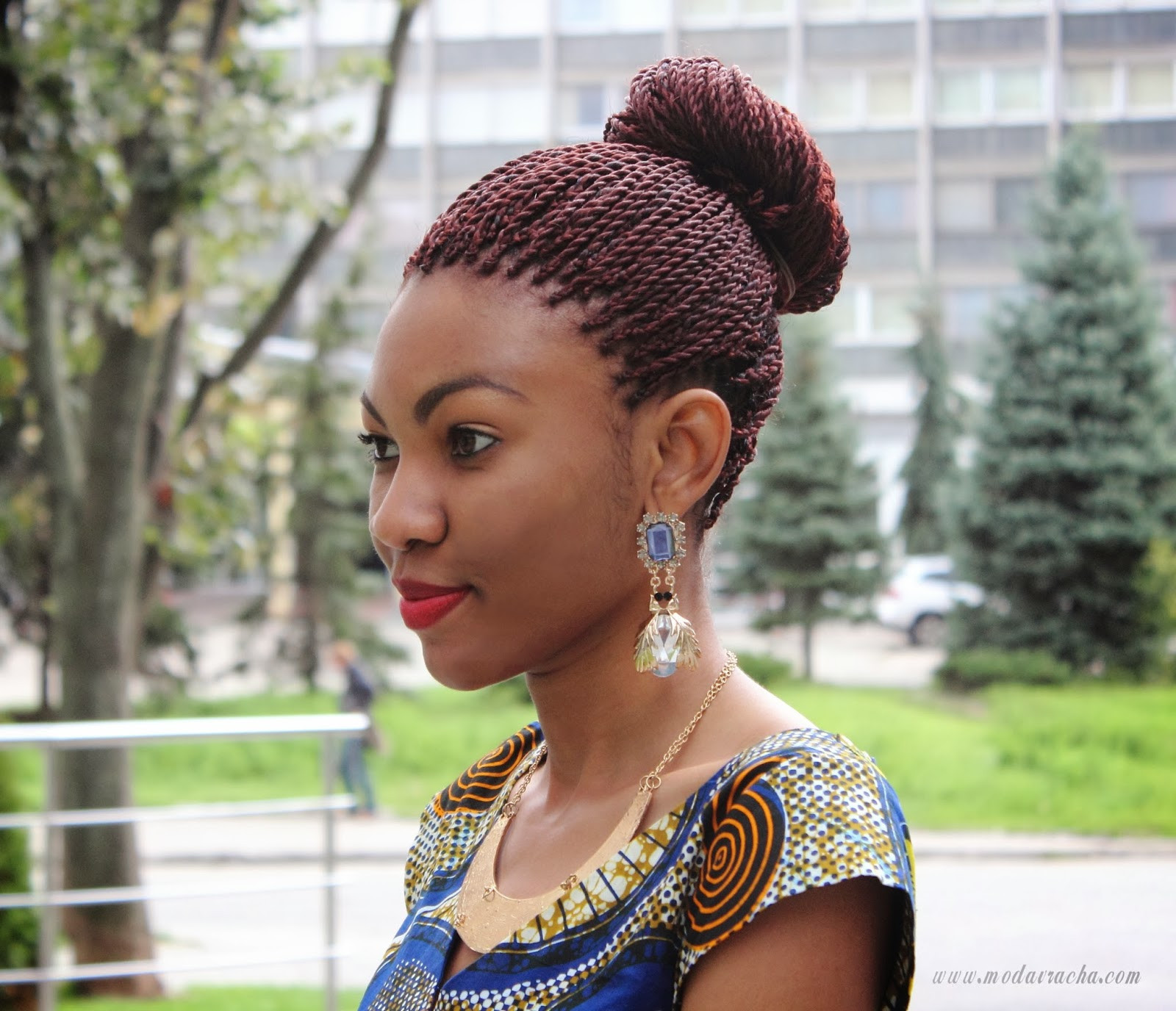 Best ideas about Nigerian Braid Hairstyles
. Save or Pin Long ankara dress with front slit Modern African Dress Now.