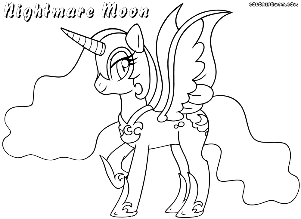 Nightmare Moon Coloring Pages
 Nightmare Moon coloring pages