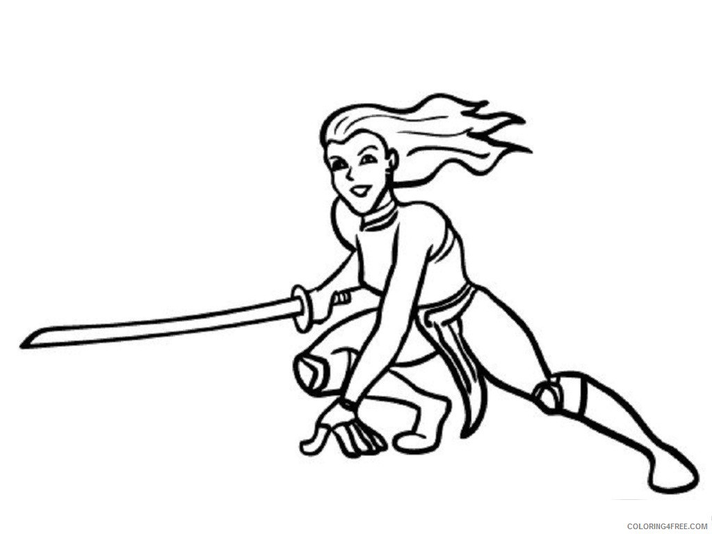 Ninja Coloring Book Pages
 ninja girl coloring pages Coloring4free Coloring4Free