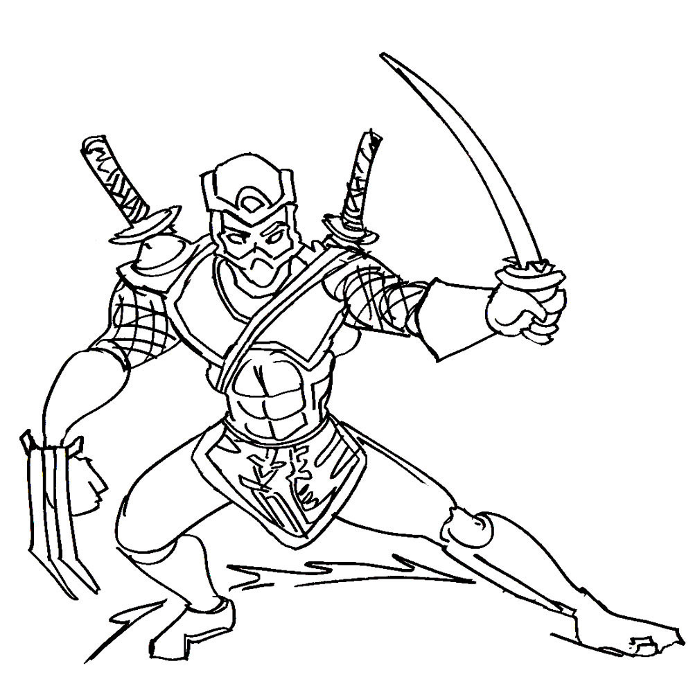 Ninja Coloring Book Pages
 Ninja coloring pages