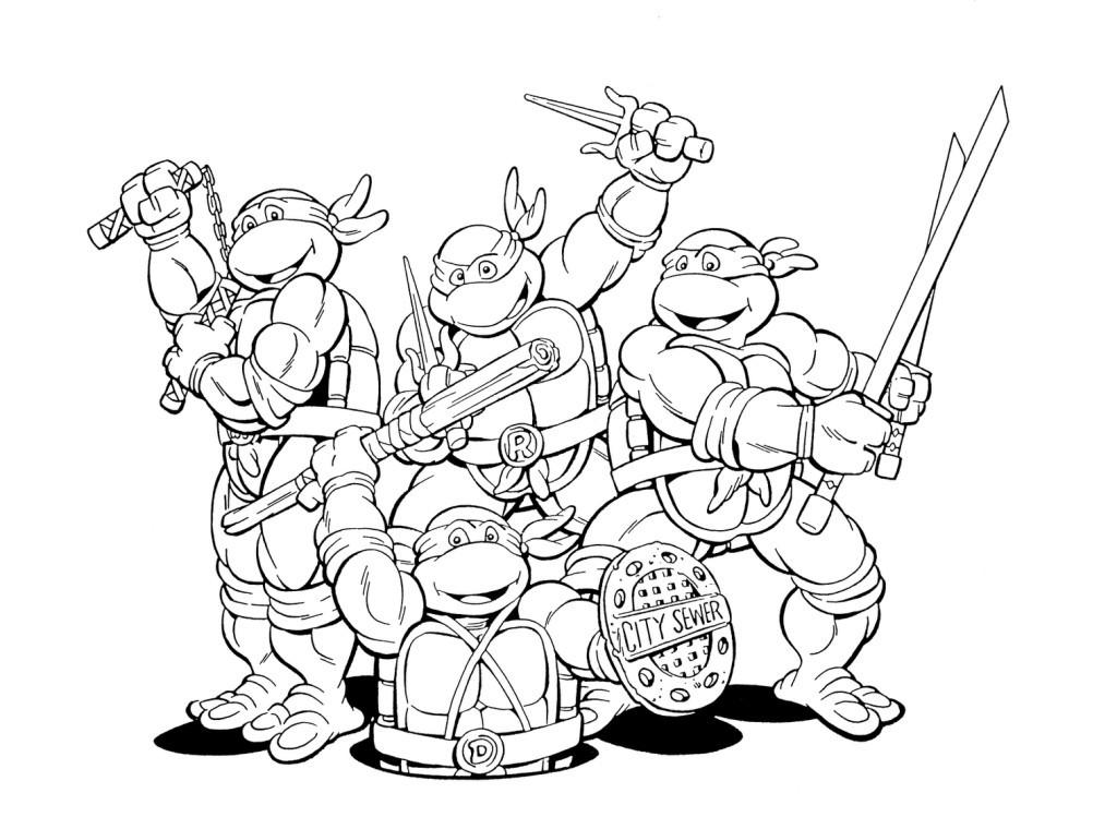 Ninja Turtle Coloring Sheet
 Ninja Turtle Coloring Pages AZ Coloring Pages