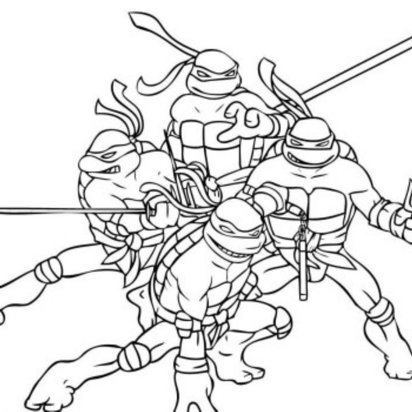 Ninja Turtle Coloring Sheet
 Print & Download The Attractive Ninja Coloring Pages for