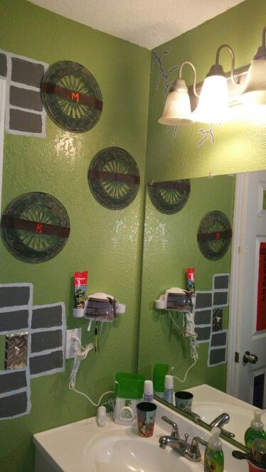 Best ideas about Ninja Turtles Bathroom Set
. Save or Pin Turtle shells made out of paper plate holders Now.