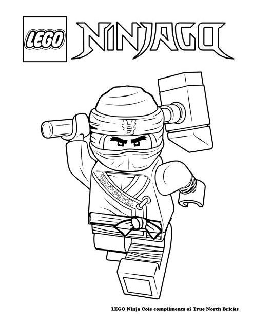 Ninjago Movie Coloring Pages
 Coloring Page – Ninja Cole Basile Pinterest